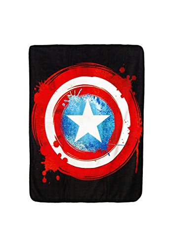 Northwest Captain America Micro Raschel Throw Blanket, 46