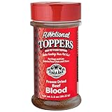 Northwest Naturals Freeze-Dried Beef Blood Functional Topper - for Dogs & Cats - Healthy, 1 Ingredient, Human Grade Ingredients, All Natural, Proudly Made in USA, 3.5 Oz (Pack of 1)