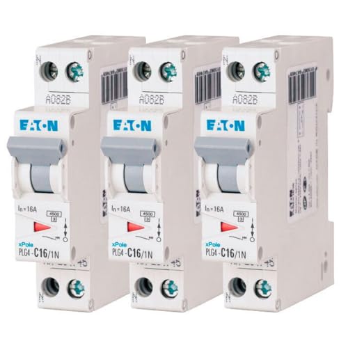 Disjoncteur courbe C Eaton 16A 1P+N idéal pour la rénovation électrique de maison