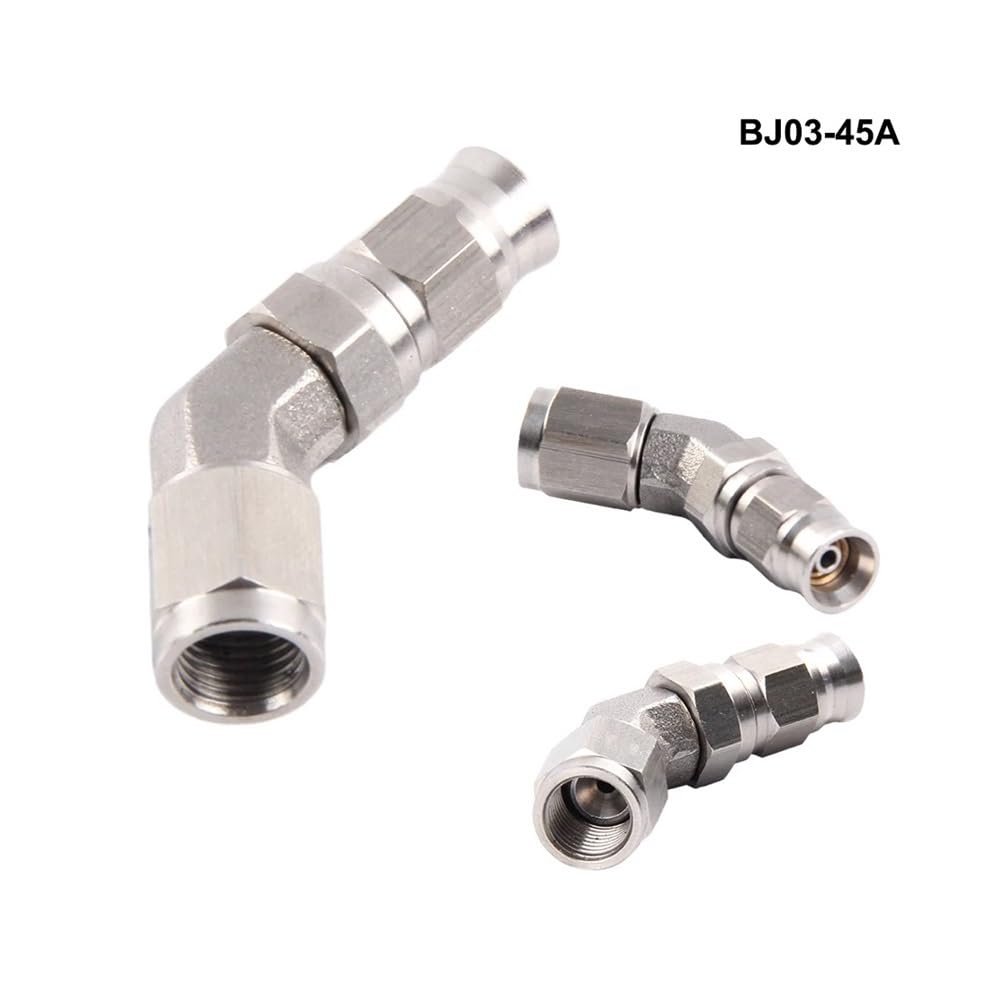 parties Raccord banjo AN3 M10x1 en acier inoxydable 10 mm, compatible avec les flexibles de frein hydrauliques de motos.(BJ10)