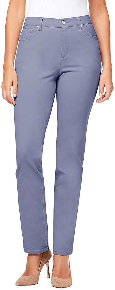 Amazon.com: Gloria Vanderbilt Amanda - Pantalón corto de mezclilla elástico  para mujer, Lila (morado), 20 talla extra corto : Ropa, Zapatos y Joyería