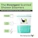 Morning Citrus Mint Shower Steamers Aromatherapy for Energy - USA Made Valentines Day Gift for Her and Him - Peppermint & Orange Shower Bomb Tablets – Soothing Natural Essential Oils (10 Pack)