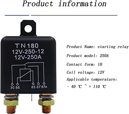 Relé de coche interruptor de batería 12V 24V de 250A para aislador náutico 7