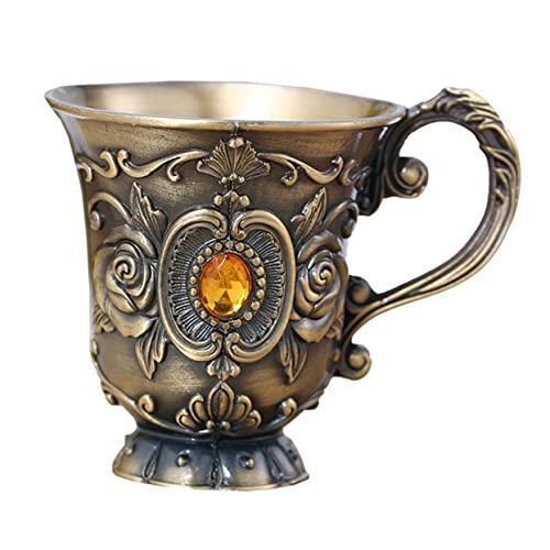 MAGICLULU Copa De Vino De Metal De Estilo Retro Cáliz De Fiesta Vintage Mini Copa Para Reuniones Festivas Resistente Fácil De Limpiar