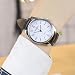 Imagen de Reloj de pulsera de cuarzo simple de cuero para hombre y hombre