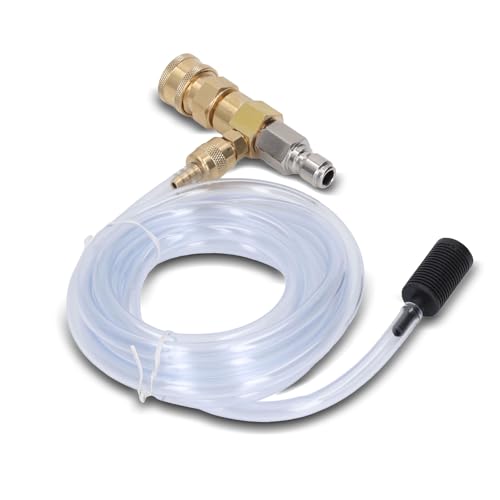 flexman Kit Injecteur Chimique Réglable pour Nettoyeur Haute Pression, Distributeur de Savon Réglable 5000 PSI, Siphon de 3 Mètres, Raccord Rapide 3/8 Pouce avec Connexion 1/4 Pouce