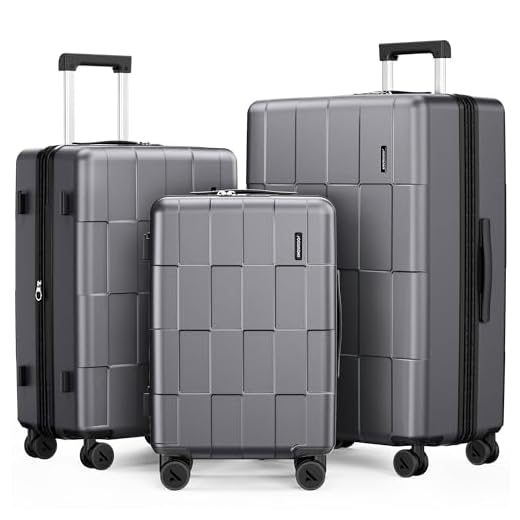 Elegant 3-Piece Expandable Luggage Set