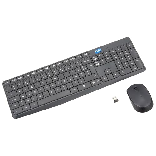 Clavier souris sans fil AZERTY FR Simpletek étanche avec dongle USB PC Mac