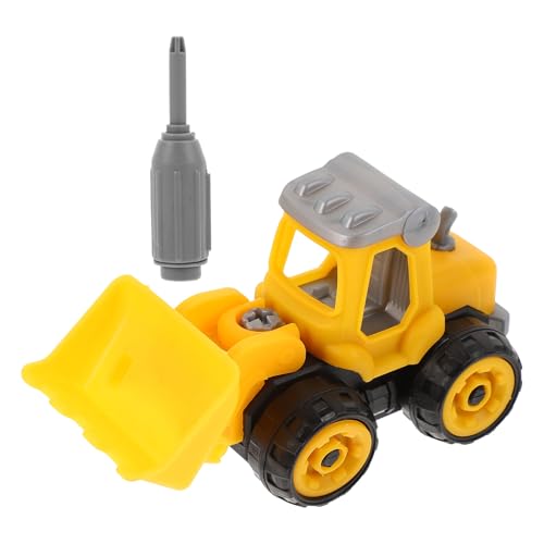 MUSISALY - MUSISALY DIY Construction Vehicle for Plastic Engineering Model with Safe Smooth Edges Easy Assembly and Disassembly Plaything for Boys and Ages