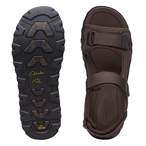 Clarks Men's Atl Trek Sun Sandals, Brown Combi, 9 #TOP2