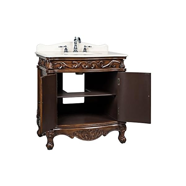   Benton-Collection-31-Traditional-Style-Fiesta-Bathroom-Sink-VanityCabinet-Model-CF-2873W-TK