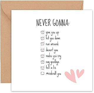 Felbridge Studio - Valentines Card - Valentines Card Husband - Valentines Card Him - Wife Her Boyfriend Fiancé Funny Girlfriend Fiancee - Gay Lesbian - Valentine's Cards Rude Cute Naughty Large -14cm