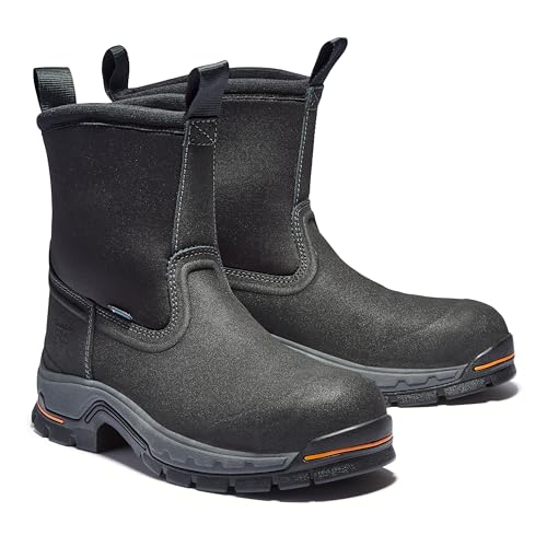 Timberland PRO Timberland PRO Men's Stockdale Pull-On Alloy Safety Toe Waterproof Industrial Work Boot, Black-2024 NEW, 5 M US