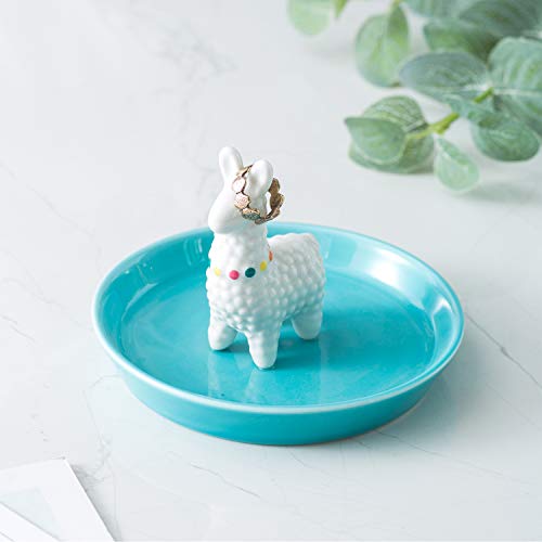Wanya Ceramic Alpaca Ring Holder Mothers Day Gift - Llama Jewelry Holder For Women Gift - Decorative Alpaca Decor For Women,Girls,Friends,Birthday Valentine's Day Xmas Gifts #TOP5