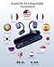 AI Translator Earbuds Wireless Bluetooth - 164 Languages Translation and No Subscription Required Translation Headphones, Audio and Video Calls Real Time Interprete for Business, Travel, Learning