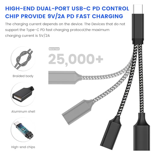 Image of MOGOOD USB C to USB Adapter with OTG, PD Fast Charge Compatible for Galaxy S22, Switch, Chromecast, 3D Printer, Pixel 4 XL