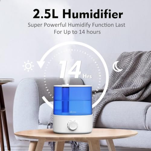 Image of Smart Ultrasonic Humidifier and Aroma Difuser, 5.5L Cool Mist Top Filling Humidifiers for Home & Bedroom The Large Capacity Water Tank Is Designed To Work room moisture BPA-Free Air Humidifier