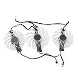 Type : Trois ventilateurs QKFTCSDW Ventilateur de Carte vidéo 92 mm TH9215S2H-PDB03 102 mm TH1015S2H-PBA01 Compatible avec KFA2 Galax RTX 3070 3080 3070Ti 3080 Ti EX Gamer.(3-Fan)