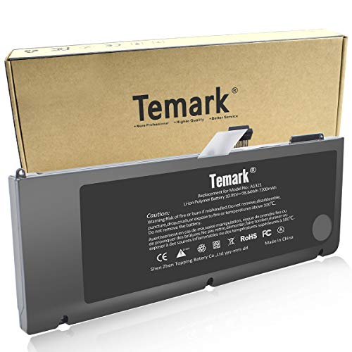 Temark New A1321 Laptop Battery Compatible With Macbook Pro 15 Inch A1286 (Only For 2009 2010 Version),Fit Mb985 Mb986J/A Mc118 Mb986 020-6380-A 020-6766-B #TOP3
