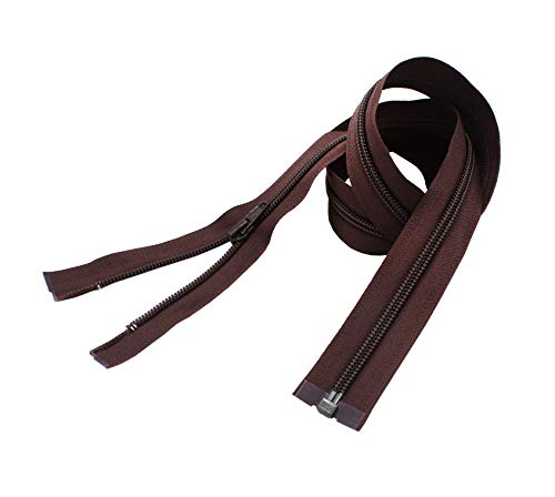570 Brown 30" Light Weight Jacket Zipper ~ Ykk #5 Nylon Coil Separating Zippers (Pack Of 1 Zipper) #TOP2