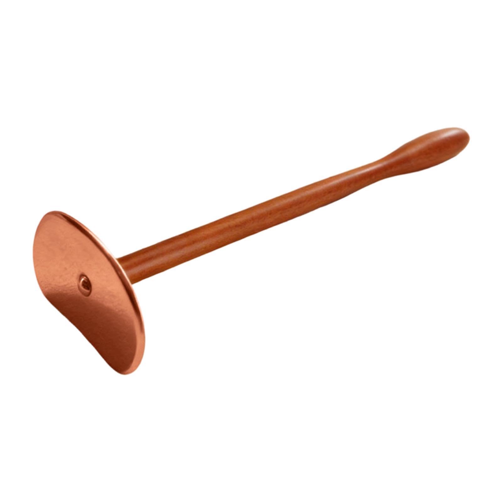 Gua Sha Tabla de Madera con Placa de Cobre para Masaje Manual Herramienta Multifuncional Ergonómica de Auto Corporal Tradicional China Adecuad, L