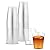 1000 Plastic Shot Glasses - 1.5 Oz Disposable Cups - 1.5 Ounce Shot Glasses - Ideal for Whiskey, Wine Tasting, Food Sampling and Sauce Dipping at Catered Events, Parties and Weddings (Clear)