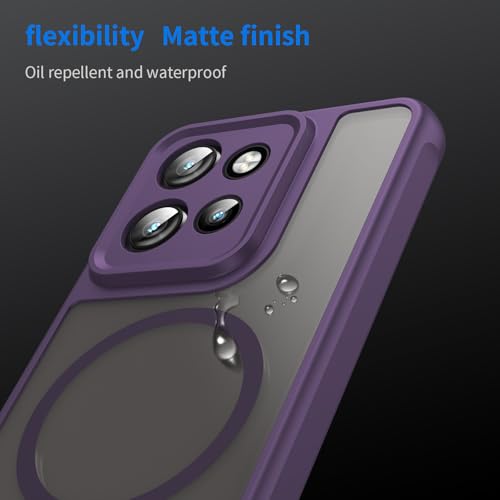 Image of Compatible with Motorola ThinkPhone 25 Case Cover,Compatible with MagSafe,Anti-Fall,Compatible with Motorola Edge 60 Neo XT2509-1 Cell Protective Phone Case Purple