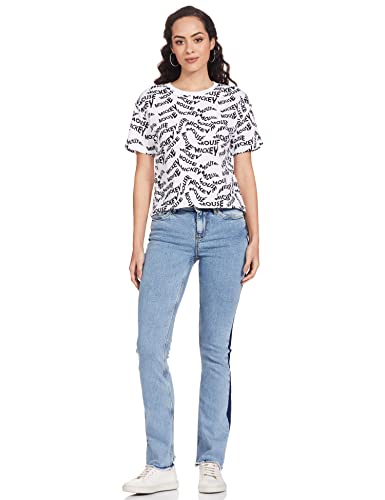 Image of Max Women's Cotton Printed Half Sleeves Round Neck Regular Fit T-Shirt