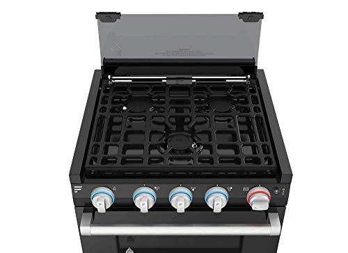 Furrion F1S17L02A-Ss 17" 2-In-1 Gas Range Oven (Stainless Steel) With 3-Burner Cooktop For Rv #TOP2