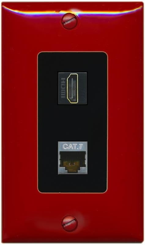 Vista 19 de RiteAV Placa de pared HDMI y Cat7 - 1 cuadrilla [negro/marfil]