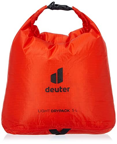 Deuter Light Drypack 20, bolsa seca resistente al agua de 20 litros con cierre enrollable para senderismo, trekking, camping y kayak miniatura 3