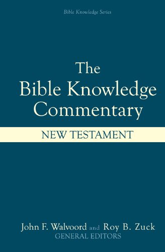 The Bible Knowledge Commentary: An Exposition o... B004R96U40 Book Cover
