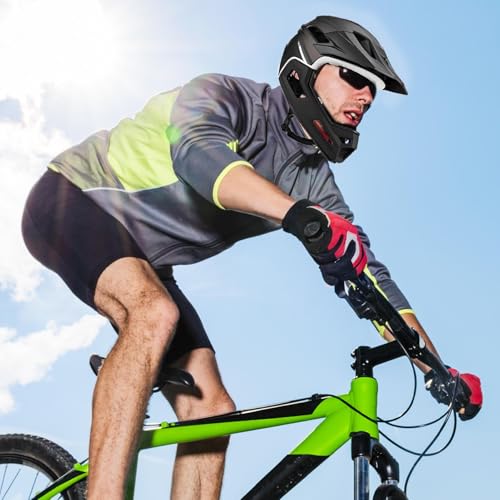 Casco de bicicleta de cara completa con mentonera extraíble para montaña 2