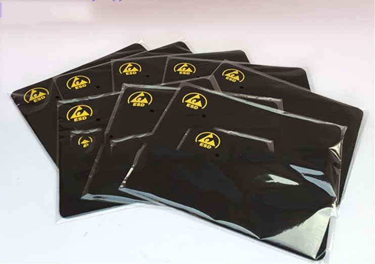 10 Pack Anti-Static Mouse Pad,ESD-Protected Rubber Base with Conductive Fabric,Size 180x220mm for Cleanrooms