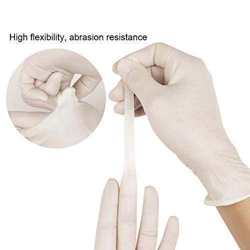 NIVGROW Latex Examination Disposable Medical Hand Gloves, White