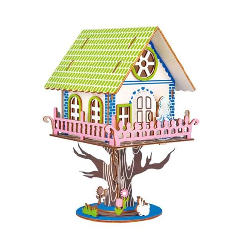 TRACYE Cabane dans Les Arbres Puzzle 3D,Kit de Bricolage en Bois Puzzle Tridimensionnel,Coration de Ornements Maison,Meilleur Cadeau de Vacances