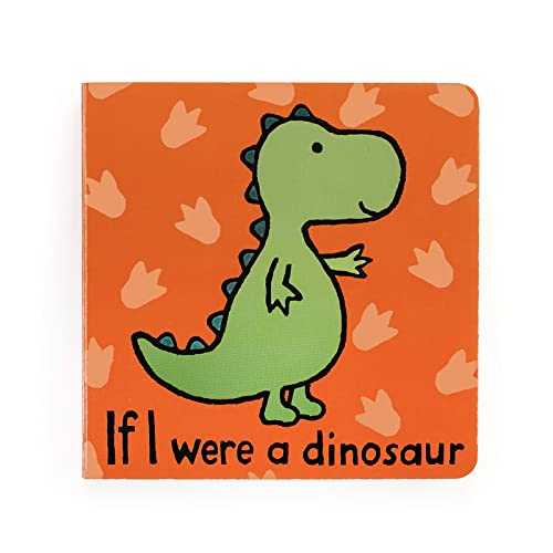 Image of Jellycat If I were a Dinosaur: A Touch and Feel Board Book Children's Book - Baby Gift