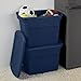 Sterilite 24-Pack Plastic Storage Bins, 18 Gallon Tote Containers with Lids, Marine Blue