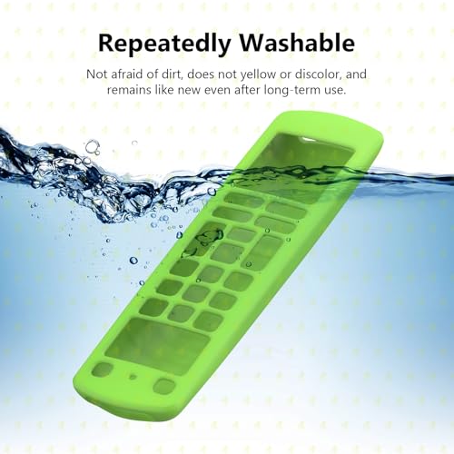 Image of RAYA Silicone Cover Compatible with Jio Tv Set Top Box Remote Protective Case with Lanyard [ Remote NOT Included ] (Green)