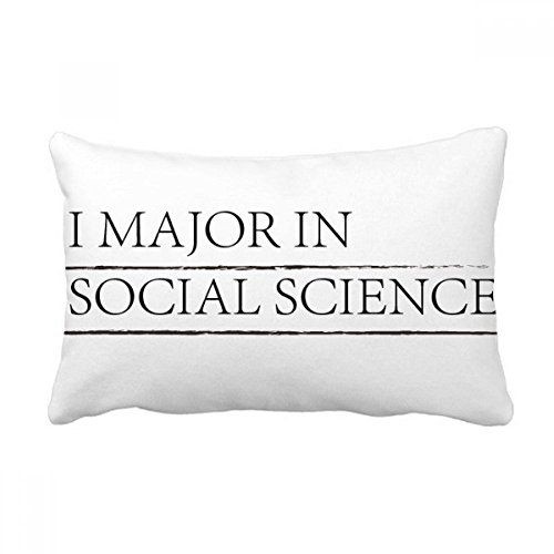 Coussin Lombaire Sciences Sociales DIYthinker Oreiller Canapé 40x60 cm - 2