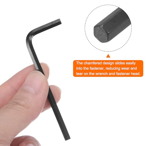 Image of HARFINGTON 20pcs Hex Key Wrench 9 /64 inch L-Shape Hexagon SAE Wrenches Chrome Vanadium Steel Repairing Tool for Home Repair, Black
