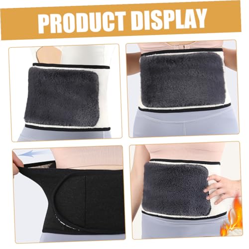 Faja lumbar ajustable con doble forro térmico y soporte para cintura miniatura 2