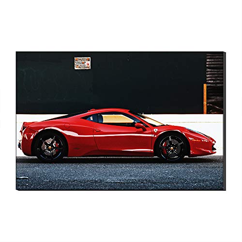 Ferrari - Lienzo decorativo para pared, diseño de coche deportivo de cinco vendedores 40 x 60 cm