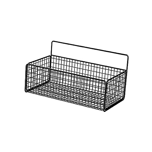 Image of DimyFew Wall Hanging Baskets, Shelves, Storage Bin, Sink Organization, Cabinet Door Organizer Basket, Black