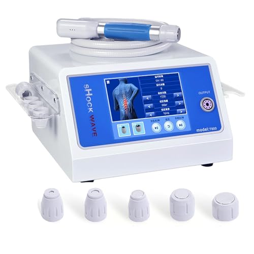 Dispositivo de terapia de ondas de choque, intensidad ajustable de 0,5 a 10 bar y frecuencia de 1 a 22 Hz, 500 a 3000 veces/min para alivio del dolor profundo, tratamiento no invasivo para brazo
