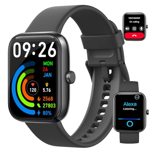 La mejor comparación de lenovo smartwatch los 5 mejores. 41 EASYTAO Smartwatch, Reloj Inteligente Hombre, Llamadas por Bluetooth, Monitorización del sueño, con el Asistente de Voz Alexa, Monitoreo de Salud Las 24 Horas, Impermeable IP68,...