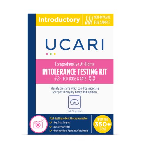 UCARI Pet Intolerances Insight Kit | Fur Analysis for Dogs &amp; Cats | Screens for 350+ Intolerances to Foods and Ingredients | At-Home Fur Sample Test Kit