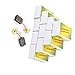 Aexit 20 sztuk 17mm x 13mm x 7mm Część zamienna Szczotka węglowa z silnikiem elektrycznym prądu stałego(20 Pièces 17mm x 13mm x 7mm Remplacement Pièce DC Moteur Électrique Balai Charbon