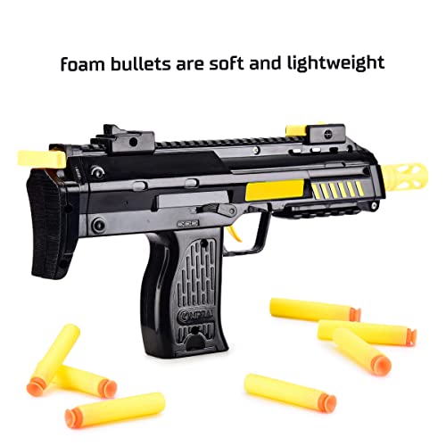 Image of Blaze Gun with 7 Safe Soft Foam Bullets | Fun Target Shooting Battle Fight Game for Kids Boys