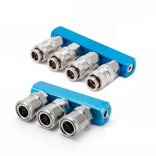 Raccord pneumatique 1/4 pour compresseur avec connecteur rapide de type distributeur d'air